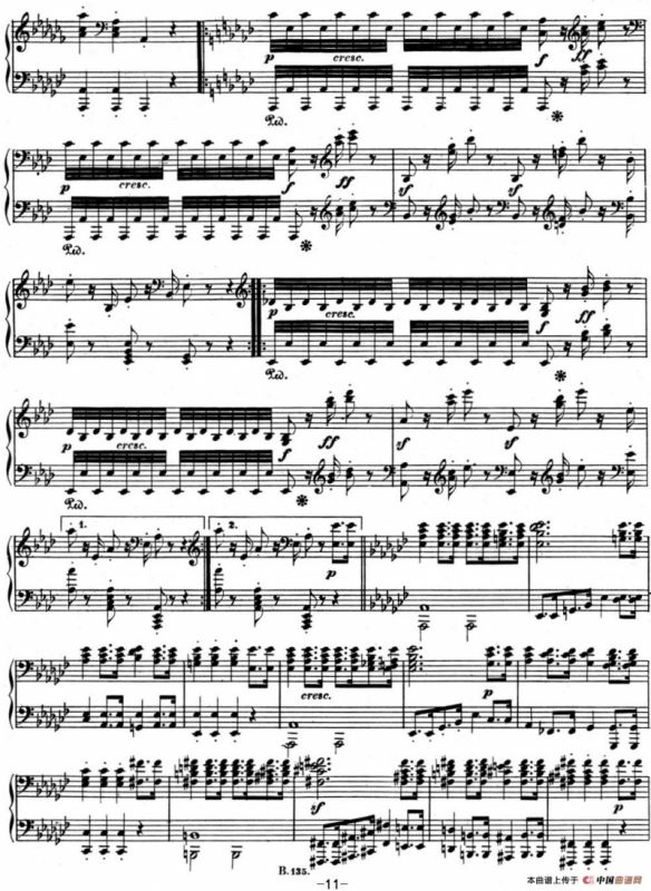 贝多芬钢琴奏鸣曲12 葬礼进行曲 降A大调 Op.26 A-flat major