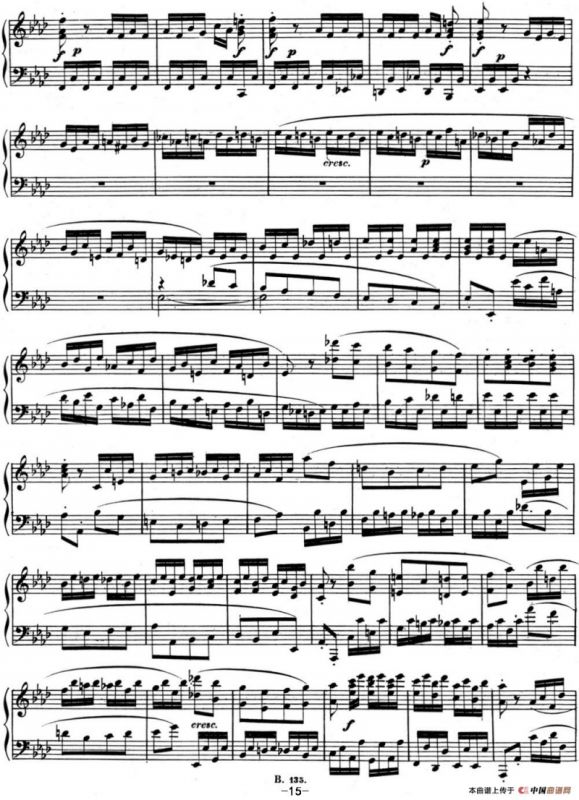 贝多芬钢琴奏鸣曲12 葬礼进行曲 降A大调 Op.26 A-flat major