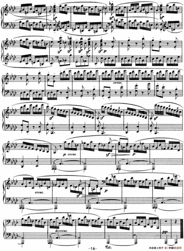 贝多芬钢琴奏鸣曲12 葬礼进行曲 降A大调 Op.26 A-flat major