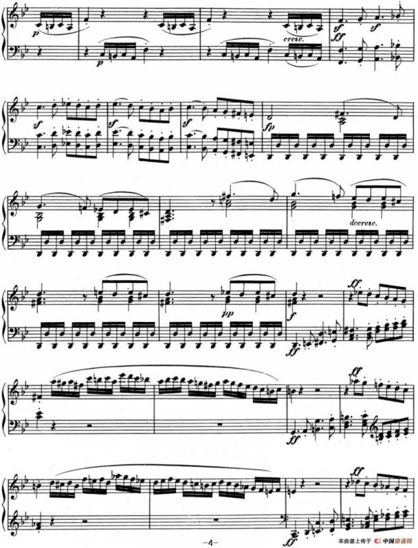 贝多芬钢琴奏鸣曲11 降B大调 Op.22 B-flat major