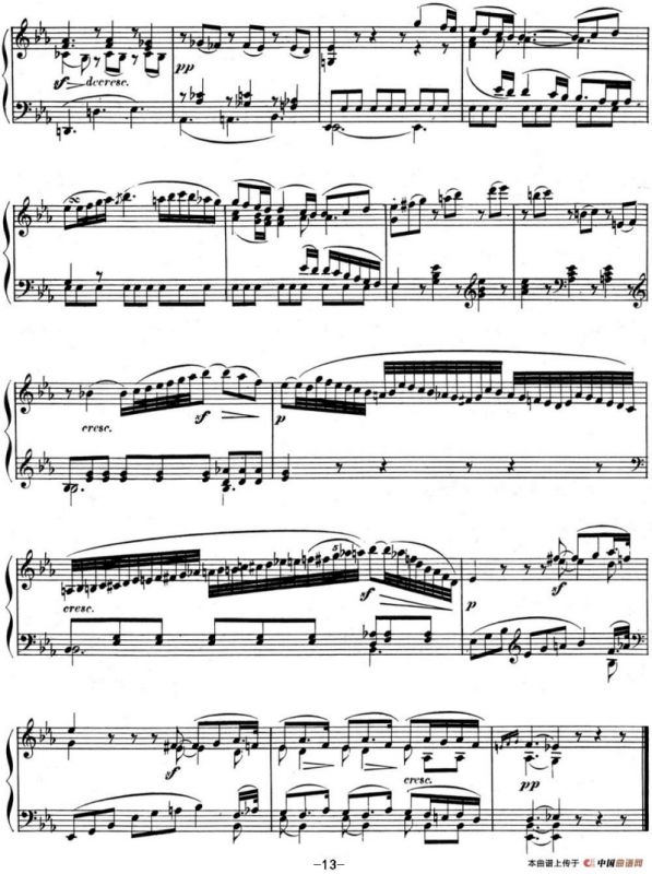 贝多芬钢琴奏鸣曲11 降B大调 Op.22 B-flat major