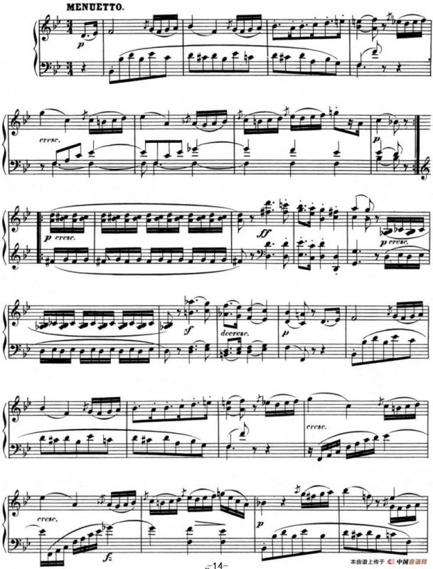 贝多芬钢琴奏鸣曲11 降B大调 Op.22 B-flat major