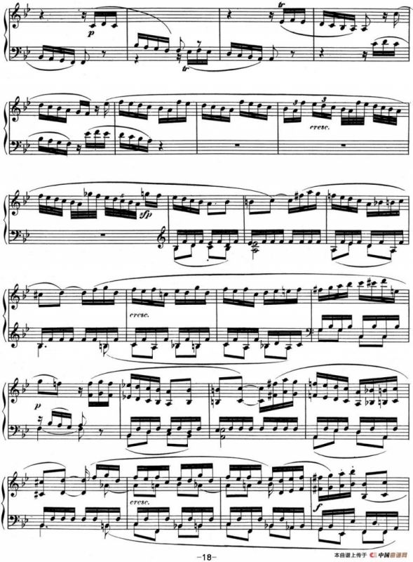 贝多芬钢琴奏鸣曲11 降B大调 Op.22 B-flat major