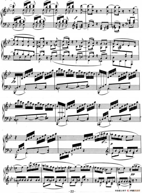 贝多芬钢琴奏鸣曲11 降B大调 Op.22 B-flat major