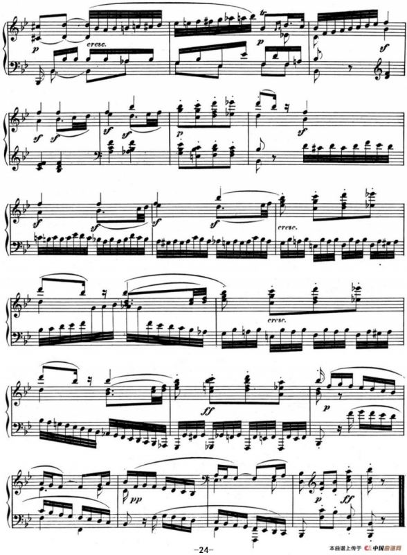 贝多芬钢琴奏鸣曲11 降B大调 Op.22 B-flat major