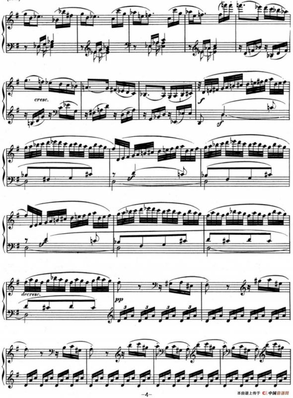 贝多芬钢琴奏鸣曲10 G大调 Op.14 No.2 G major