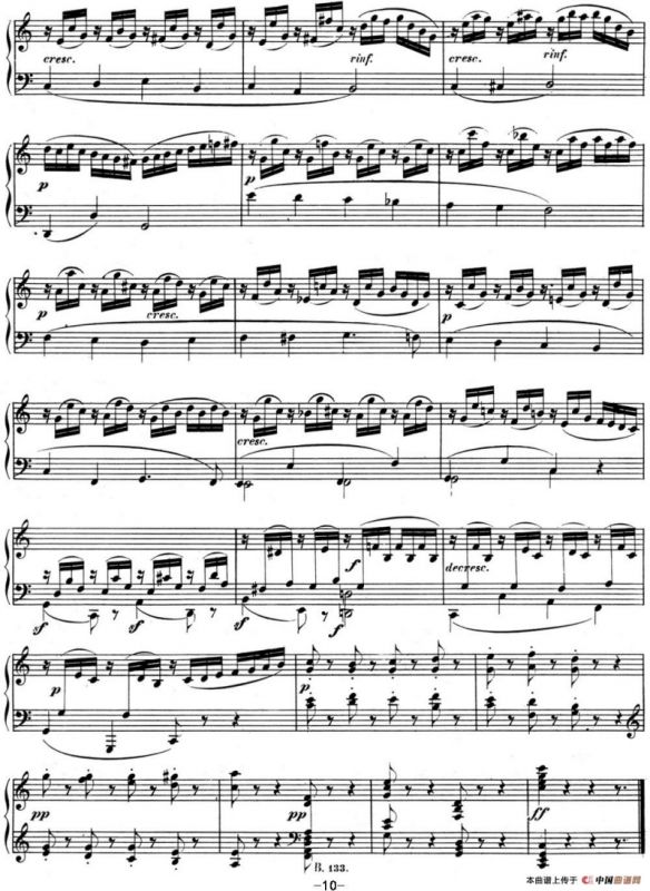 贝多芬钢琴奏鸣曲10 G大调 Op.14 No.2 G major