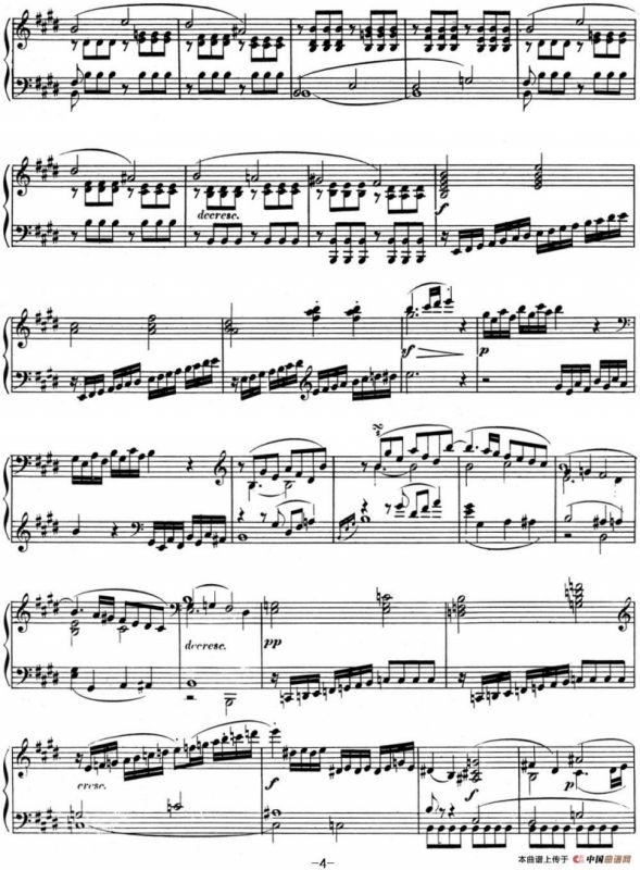 贝多芬钢琴奏鸣曲09 E大调 Op.14 No.1 E major