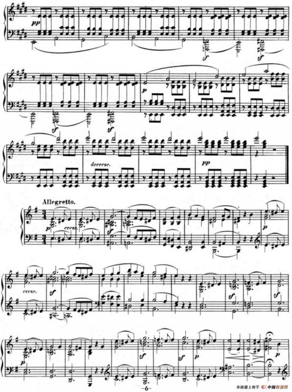 贝多芬钢琴奏鸣曲09 E大调 Op.14 No.1 E major