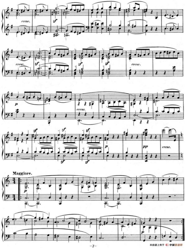 贝多芬钢琴奏鸣曲09 E大调 Op.14 No.1 E major