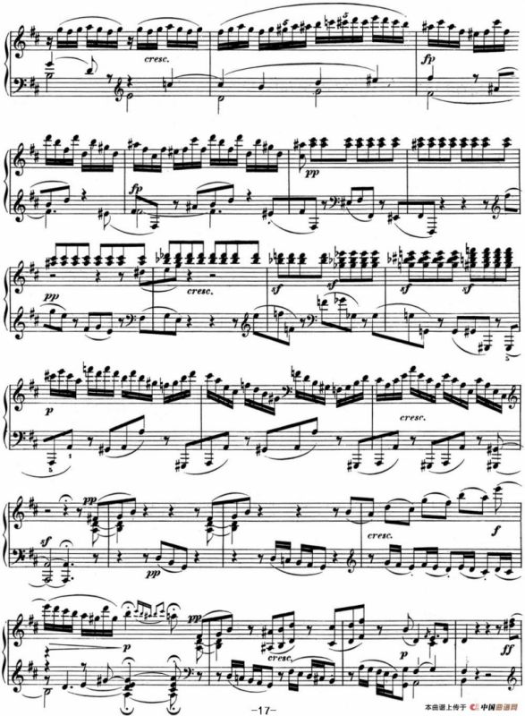 贝多芬钢琴奏鸣曲07 D大调 Op.10 No.3 D major