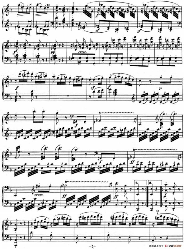 贝多芬钢琴奏鸣曲06 F大调 Op.10 No.2 F major