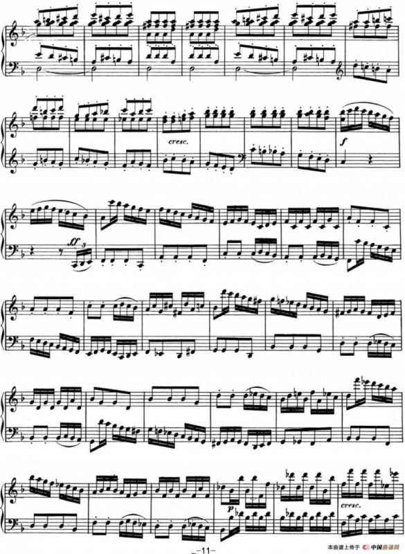 贝多芬钢琴奏鸣曲06 F大调 Op.10 No.2 F major