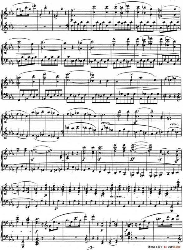 贝多芬钢琴奏鸣曲05 c小调 Op.10 No.1 C minor