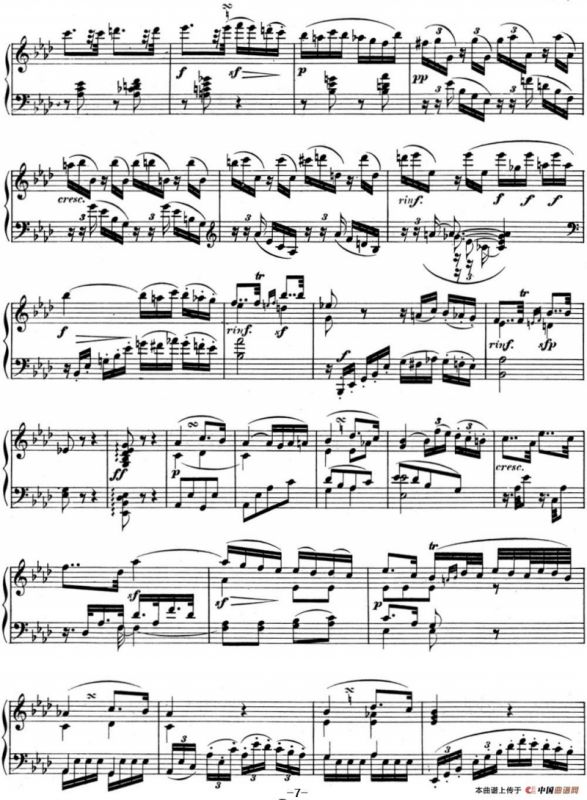 贝多芬钢琴奏鸣曲05 c小调 Op.10 No.1 C minor