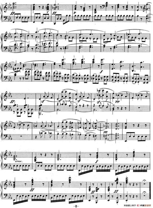 贝多芬钢琴奏鸣曲04 大调奏鸣曲 降E大调 Op.7 E-flat major