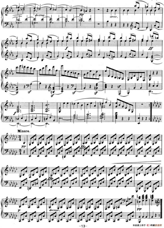 贝多芬钢琴奏鸣曲04 大调奏鸣曲 降E大调 Op.7 E-flat major