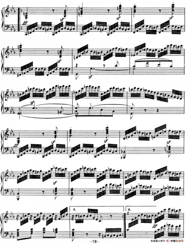 贝多芬钢琴奏鸣曲04 大调奏鸣曲 降E大调 Op.7 E-flat major