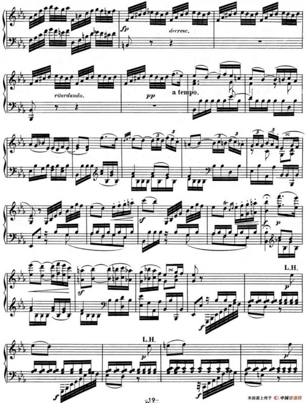 贝多芬钢琴奏鸣曲04 大调奏鸣曲 降E大调 Op.7 E-flat major