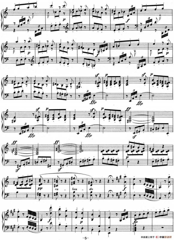 贝多芬钢琴奏鸣曲02 A大调 Op.2 No.2 A major