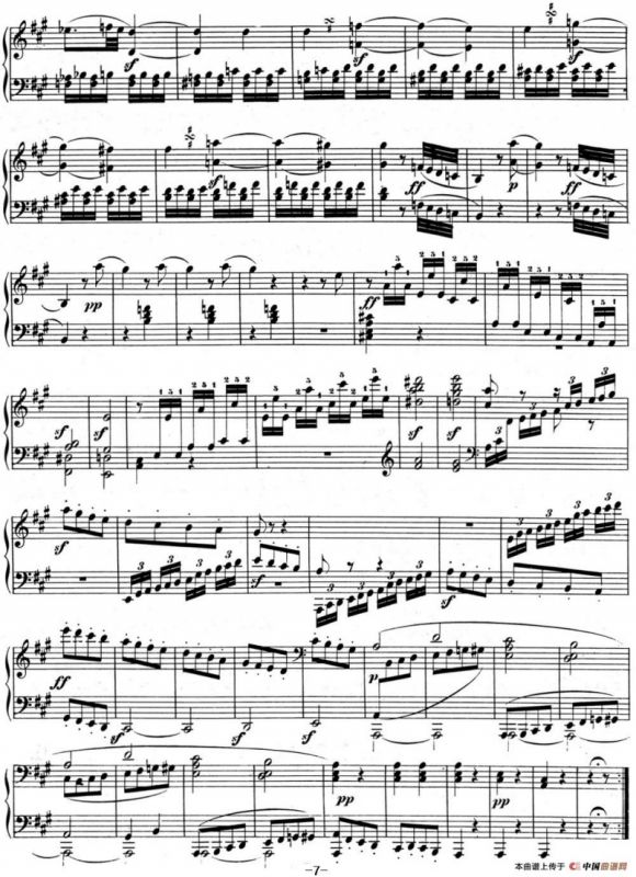 贝多芬钢琴奏鸣曲02 A大调 Op.2 No.2 A major