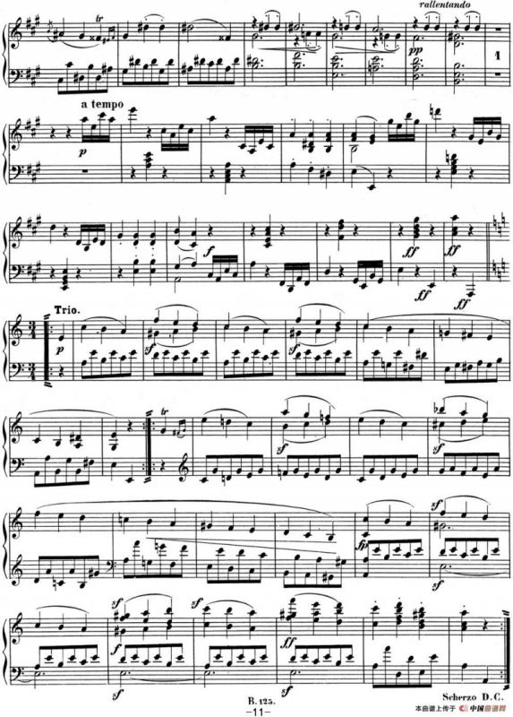 贝多芬钢琴奏鸣曲02 A大调 Op.2 No.2 A major