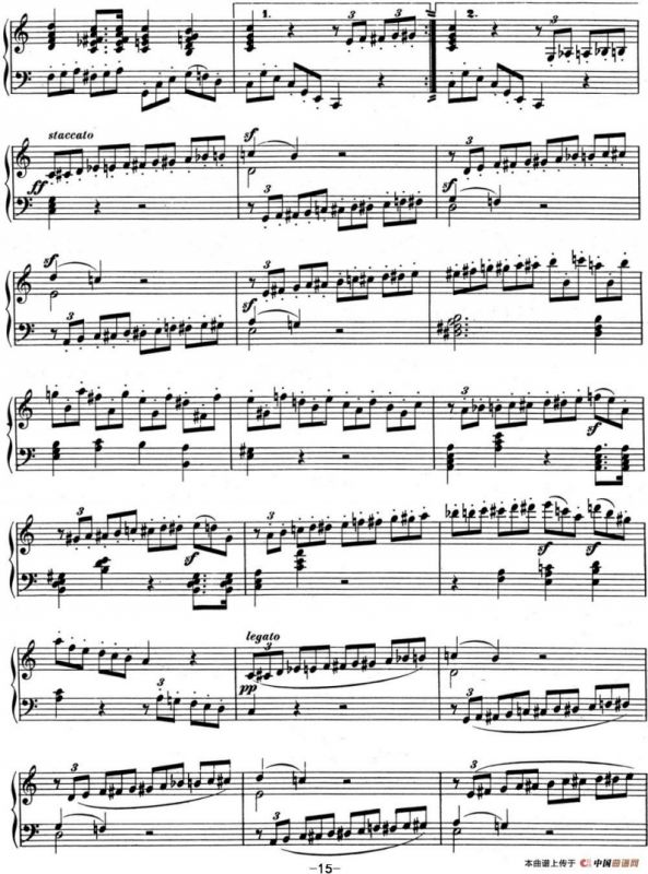 贝多芬钢琴奏鸣曲02 A大调 Op.2 No.2 A major