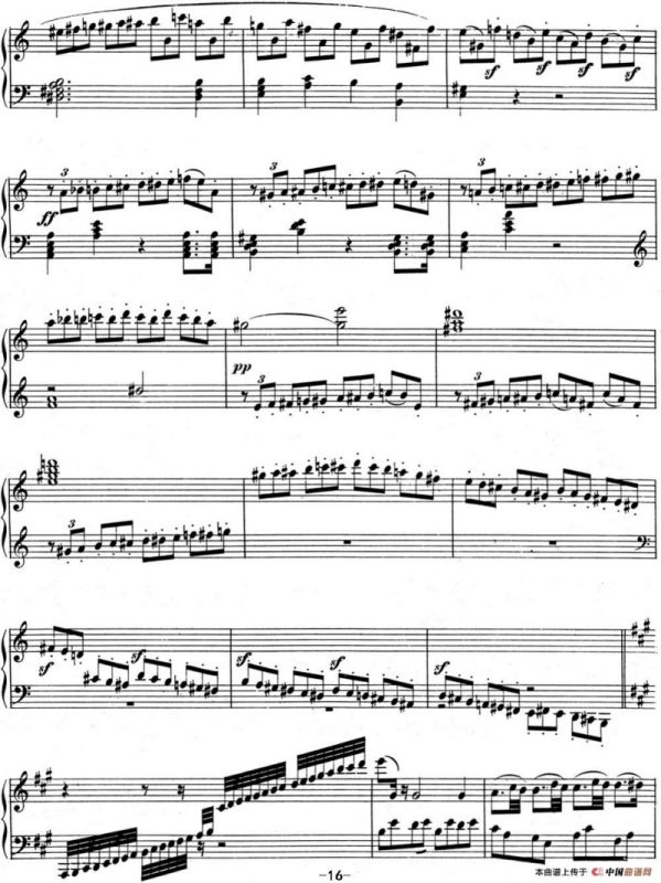 贝多芬钢琴奏鸣曲02 A大调 Op.2 No.2 A major