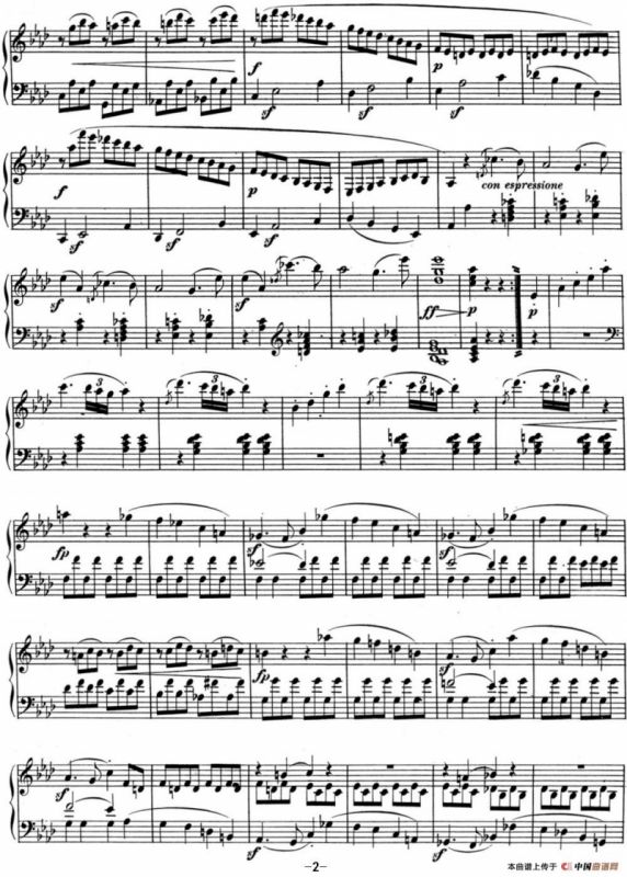 贝多芬钢琴奏鸣曲01 f小调 Op.2 No.1 F minor