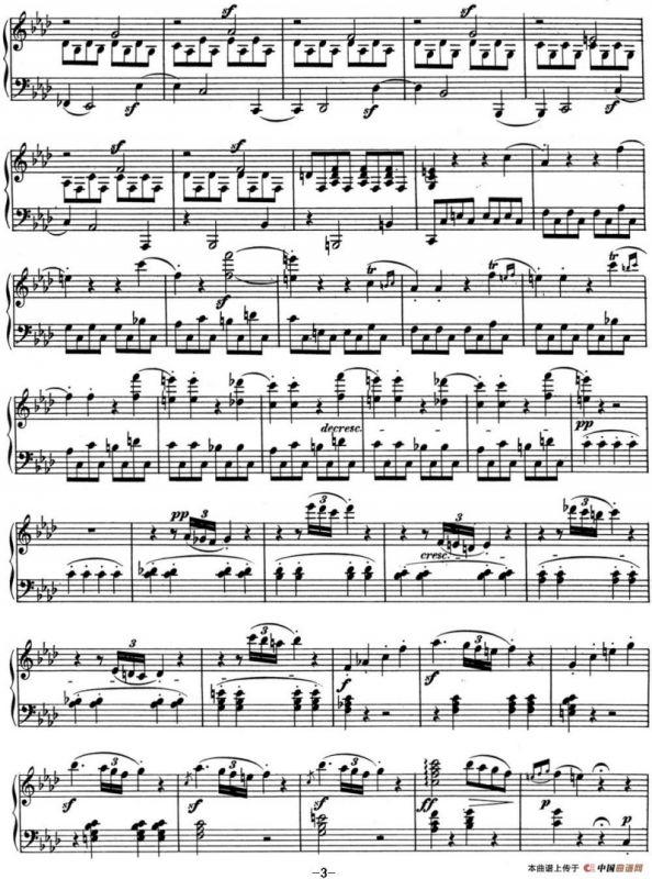 贝多芬钢琴奏鸣曲01 f小调 Op.2 No.1 F minor