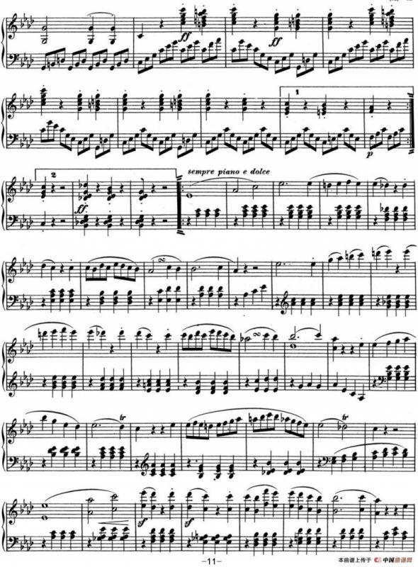 贝多芬钢琴奏鸣曲01 f小调 Op.2 No.1 F minor