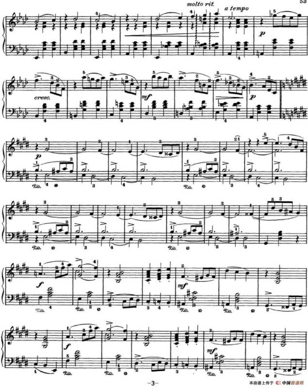 柴可夫斯基 四季 12月 圣诞节 降A大调 Christmas A flat major