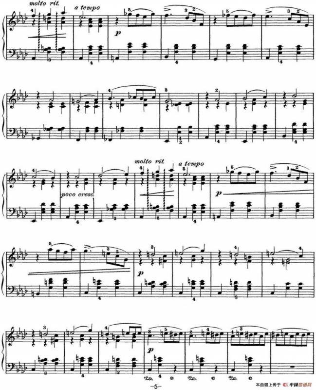 柴可夫斯基 四季 12月 圣诞节 降A大调 Christmas A flat major