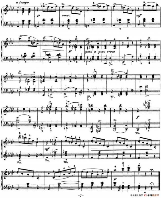 柴可夫斯基 四季 12月 圣诞节 降A大调 Christmas A flat major