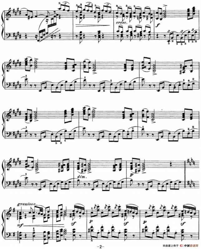 柴可夫斯基 四季 11月 在马车上 E大调 Troika E major