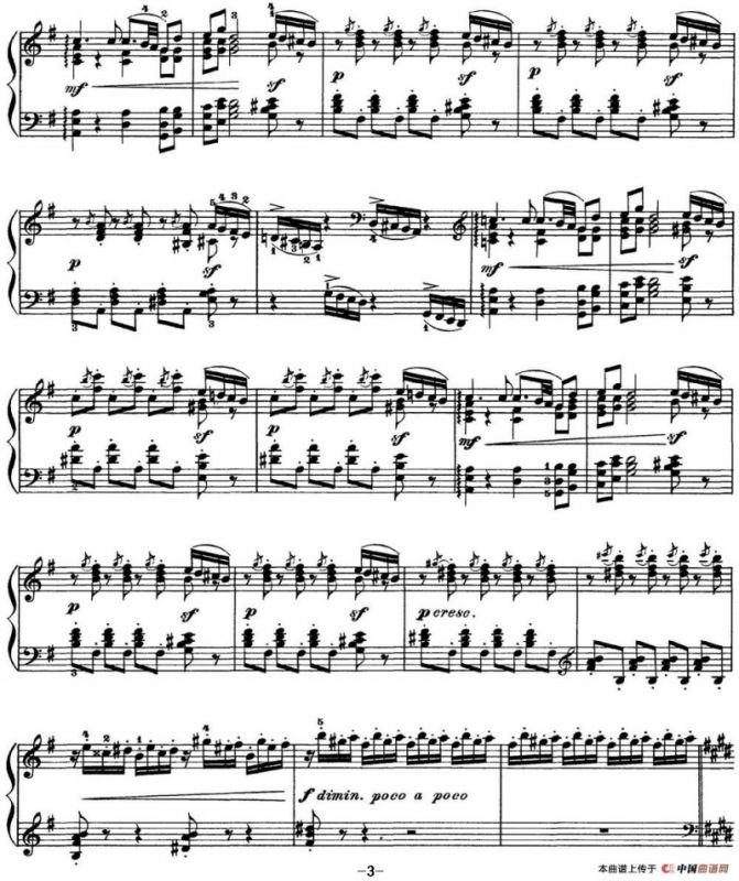 柴可夫斯基 四季 11月 在马车上 E大调 Troika E major