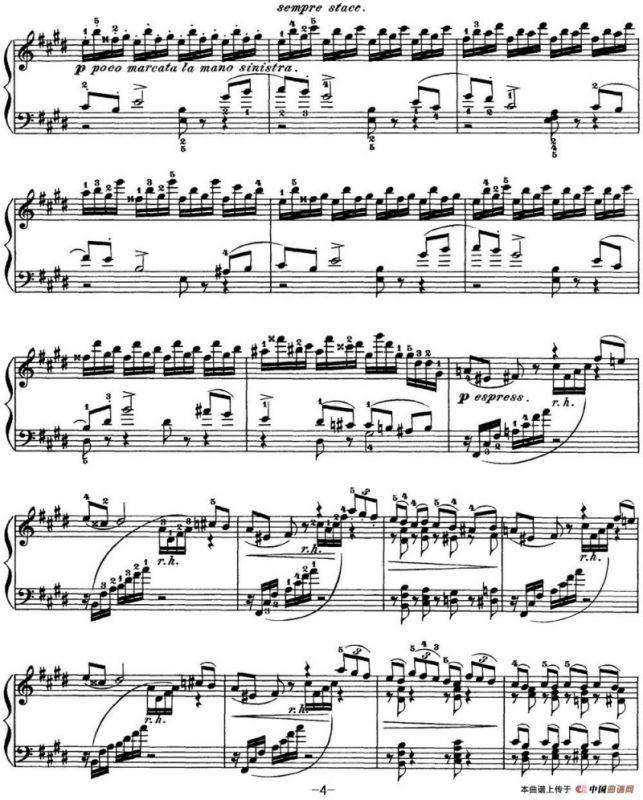 柴可夫斯基 四季 11月 在马车上 E大调 Troika E major