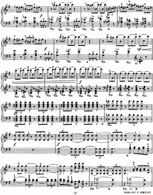 柴可夫斯基 四季 9月 狩猎之歌 G大调 The Hunt G major