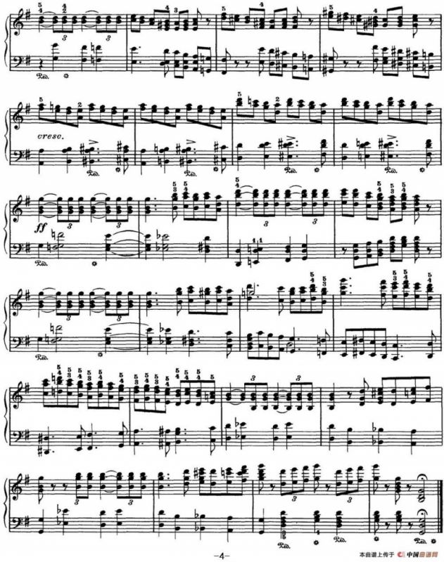 柴可夫斯基 四季 9月 狩猎之歌 G大调 The Hunt G major