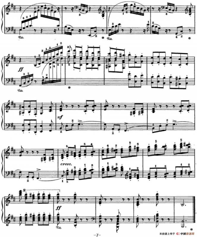 柴可夫斯基 四季 8月 收获 b小调 Harvest B minor