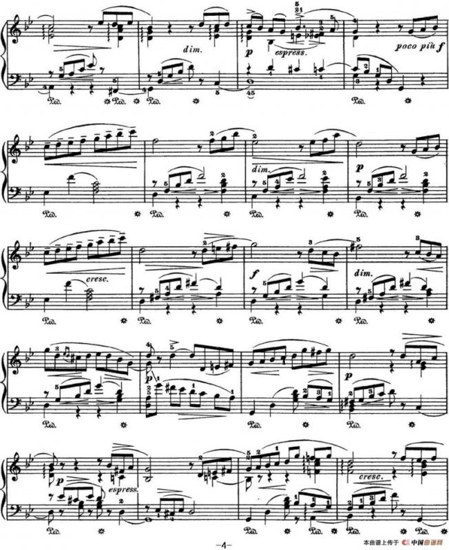 柴可夫斯基 四季 6月 船歌 g小调 Barcarolle G minor