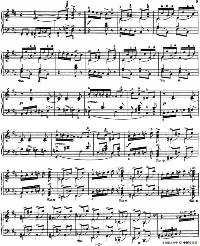 柴可夫斯基 四季 2月 狂欢节 D大调 Carnival D major