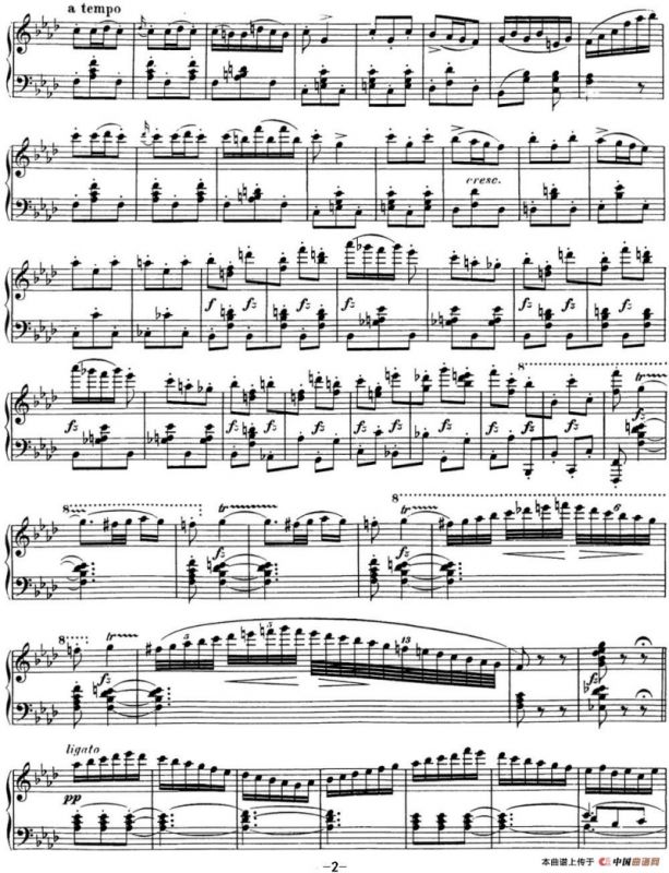 舒伯特降f小调即兴曲D.935，Op.142（NO.4）