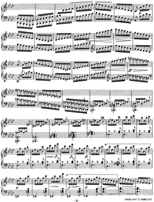 舒伯特降f小调即兴曲D.935，Op.142（NO.4）