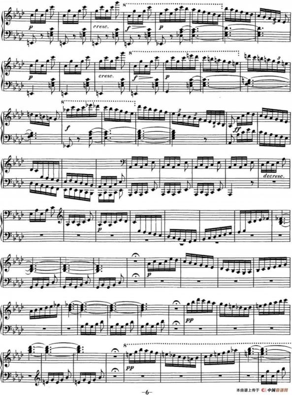 舒伯特降f小调即兴曲D.935，Op.142（NO.4）