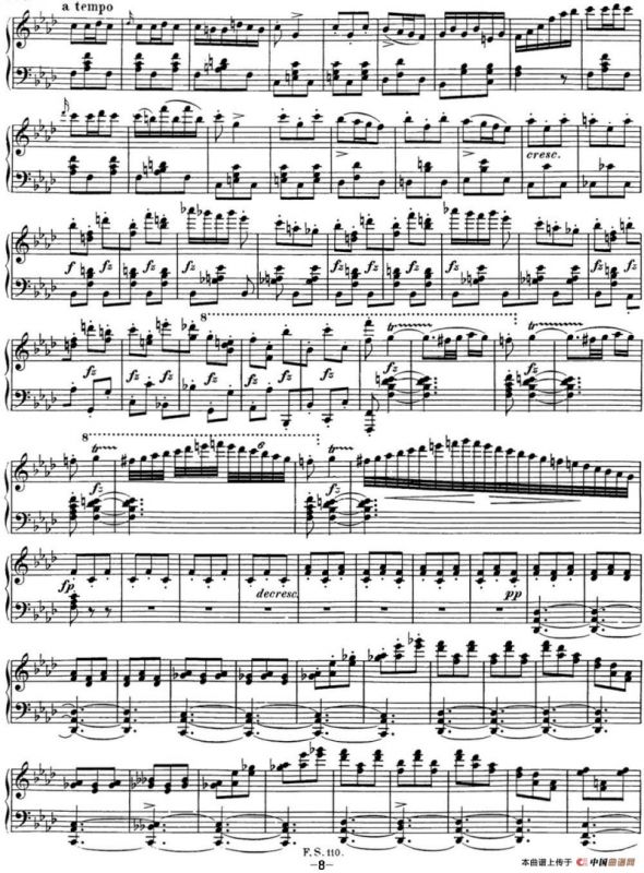 舒伯特降f小调即兴曲D.935，Op.142（NO.4）