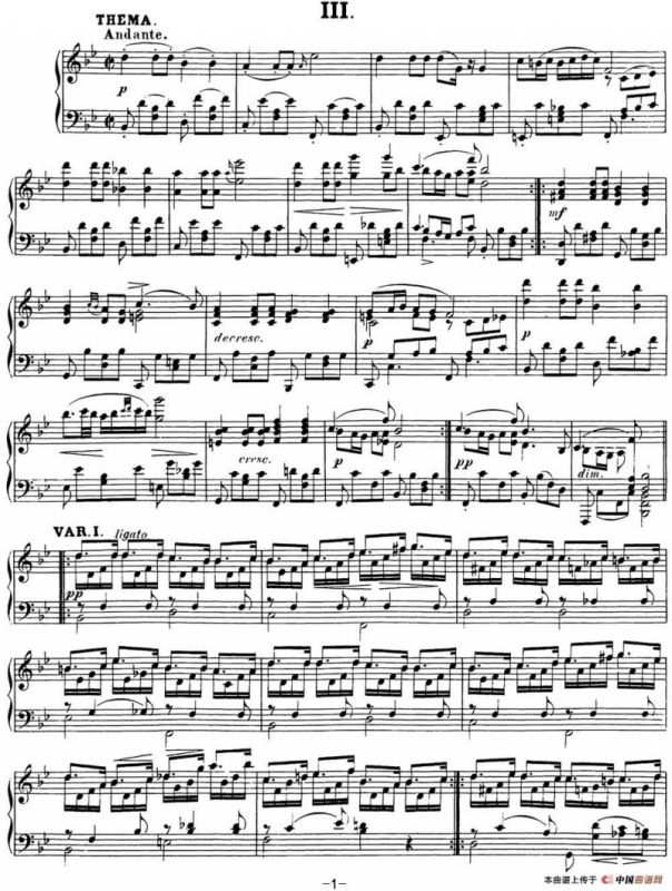 舒伯特降B大调即兴曲D.935，Op.142（NO.3）