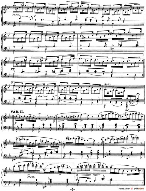 舒伯特降B大调即兴曲D.935，Op.142（NO.3）