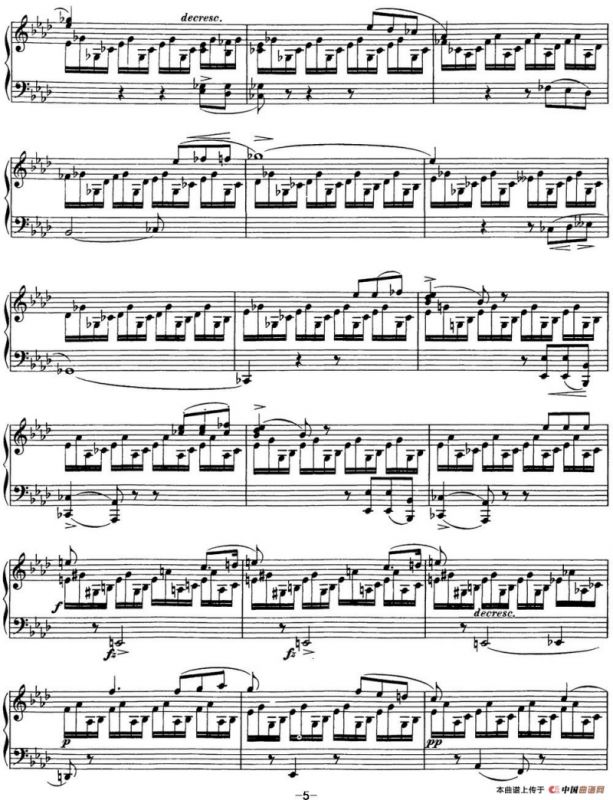 舒伯特f小调即兴曲D.935，Op.142（NO.1）