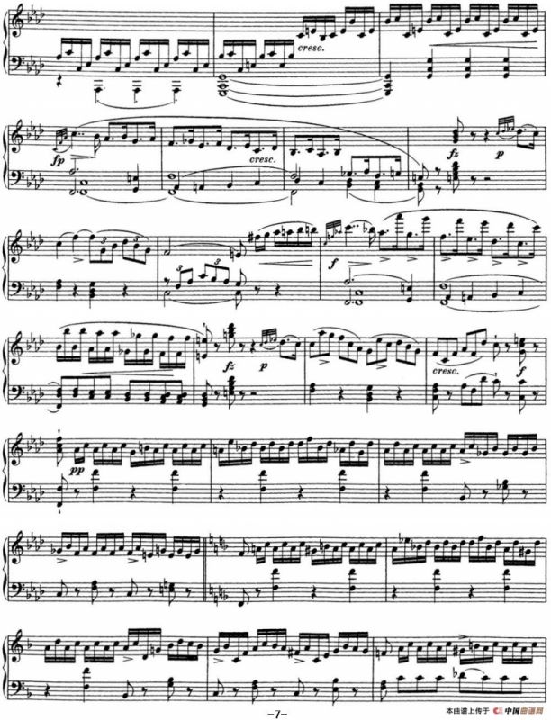 舒伯特f小调即兴曲D.935，Op.142（NO.1）